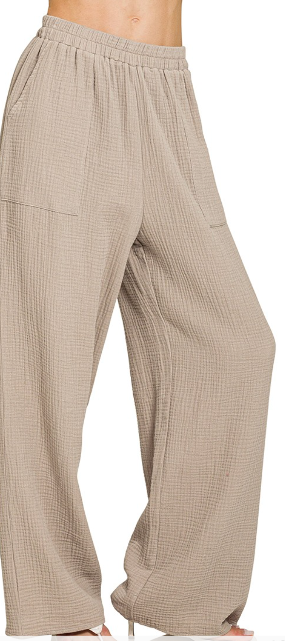 Mocha Lounge Wide Leg Pants