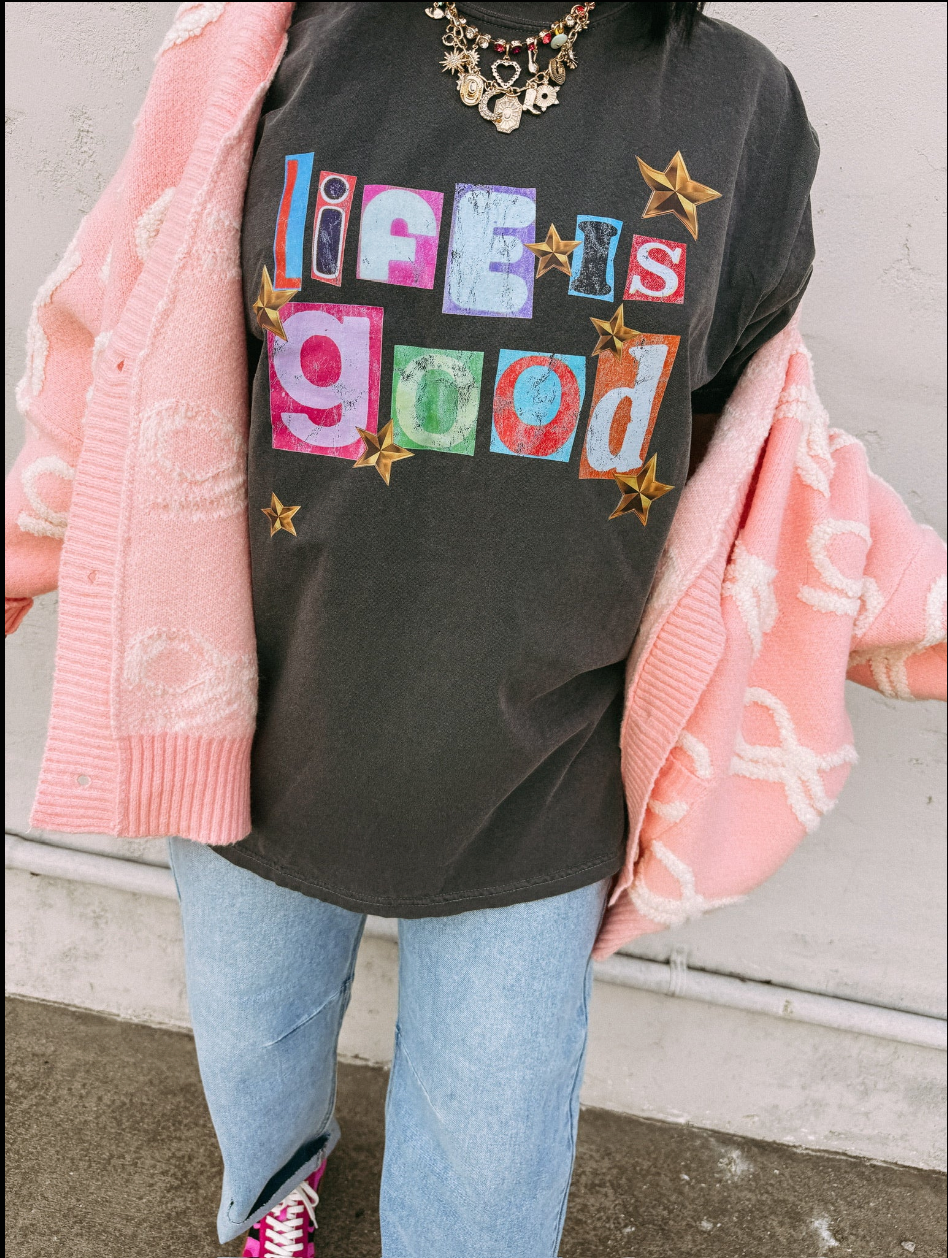 Life is good graphic tee