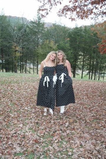 Betty Polka Dot Drop Waist Dress
