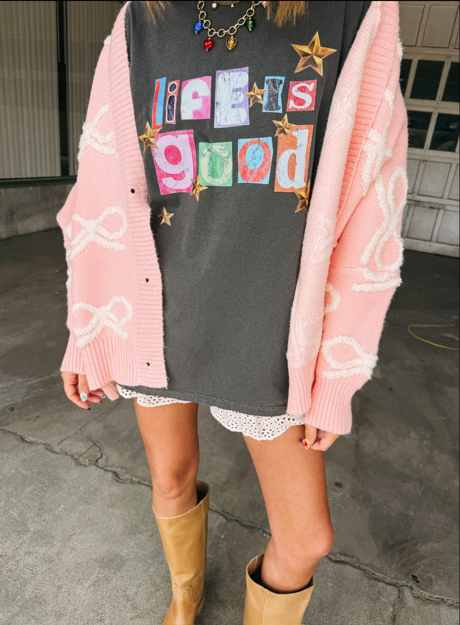 Life is good graphic tee