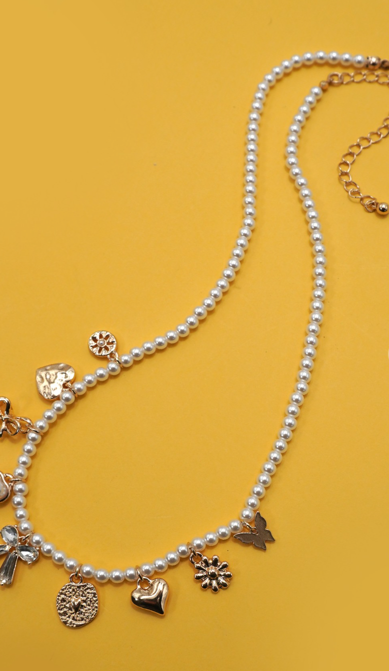 Pearl Charm Necklace