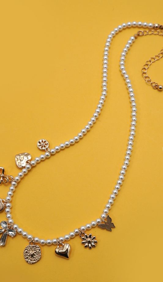 Pearl Charm Necklace